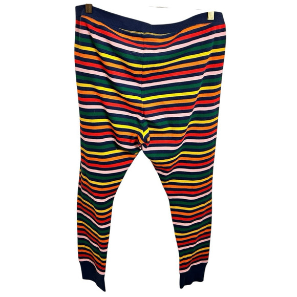Old Navy Colorful Rainbow Thermal Pajama Pants Sz XL Warm Fitted Pant Pj's Comfy - Picture 6 of 7